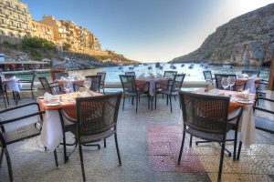 Malta and Gozo Diving holidays St.Patricks outside restaurant